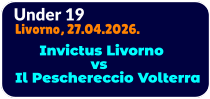 Under 19 Livorno, 27.04.2026.            Invictus Livorno                   vs Il Peschereccio Volterra